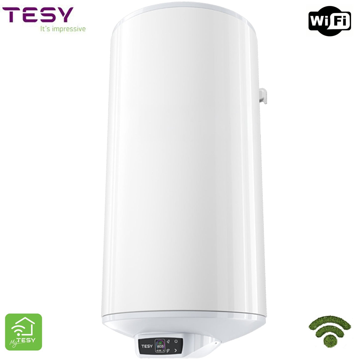 TESY BiLight Cloud Wi-Fi Control Electric Hot Water Cylinders 50L, 80L and 100L