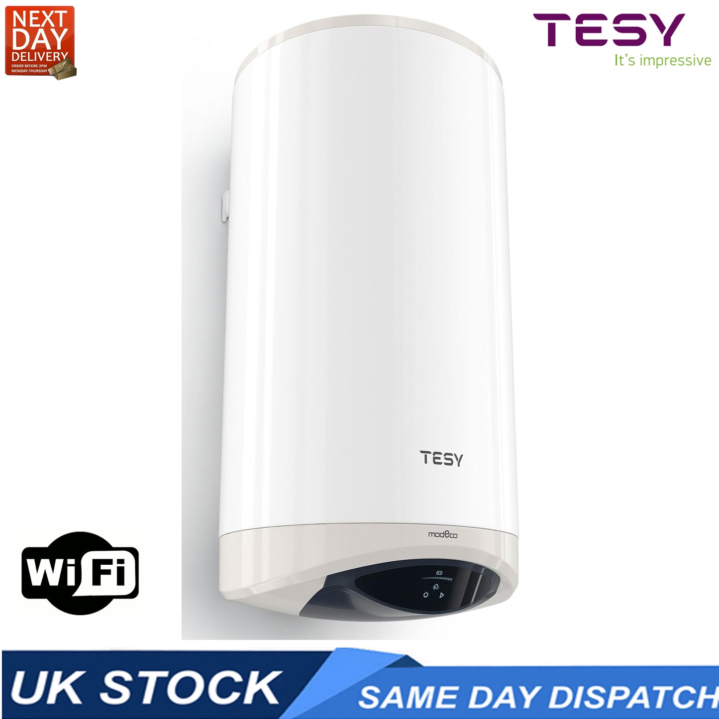 ModEco iCloud 150 Litre Electric Hot Water Cylinder WiFi Control