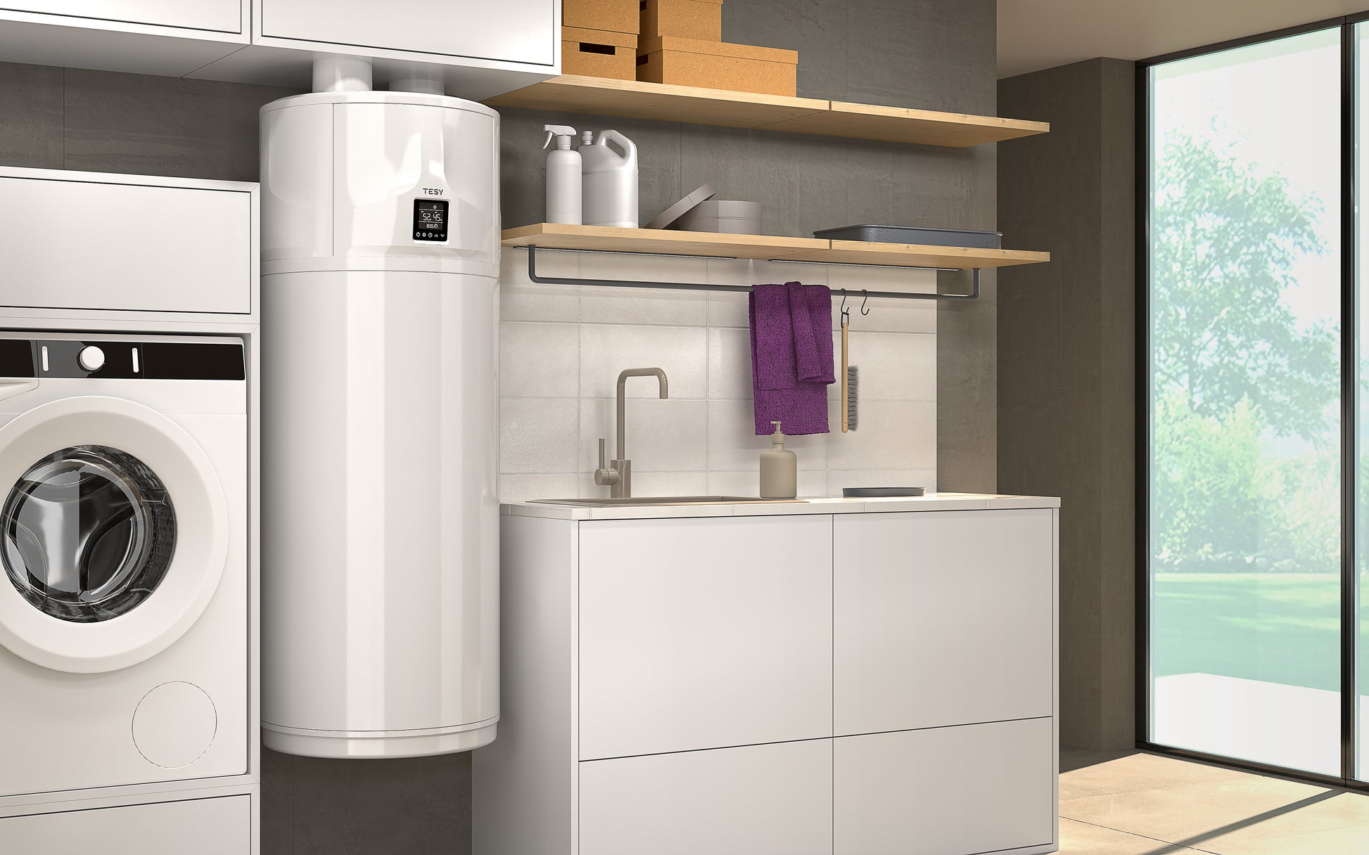 AquaThermica Compact Air Source Heat Pump for Domestic Hot Water