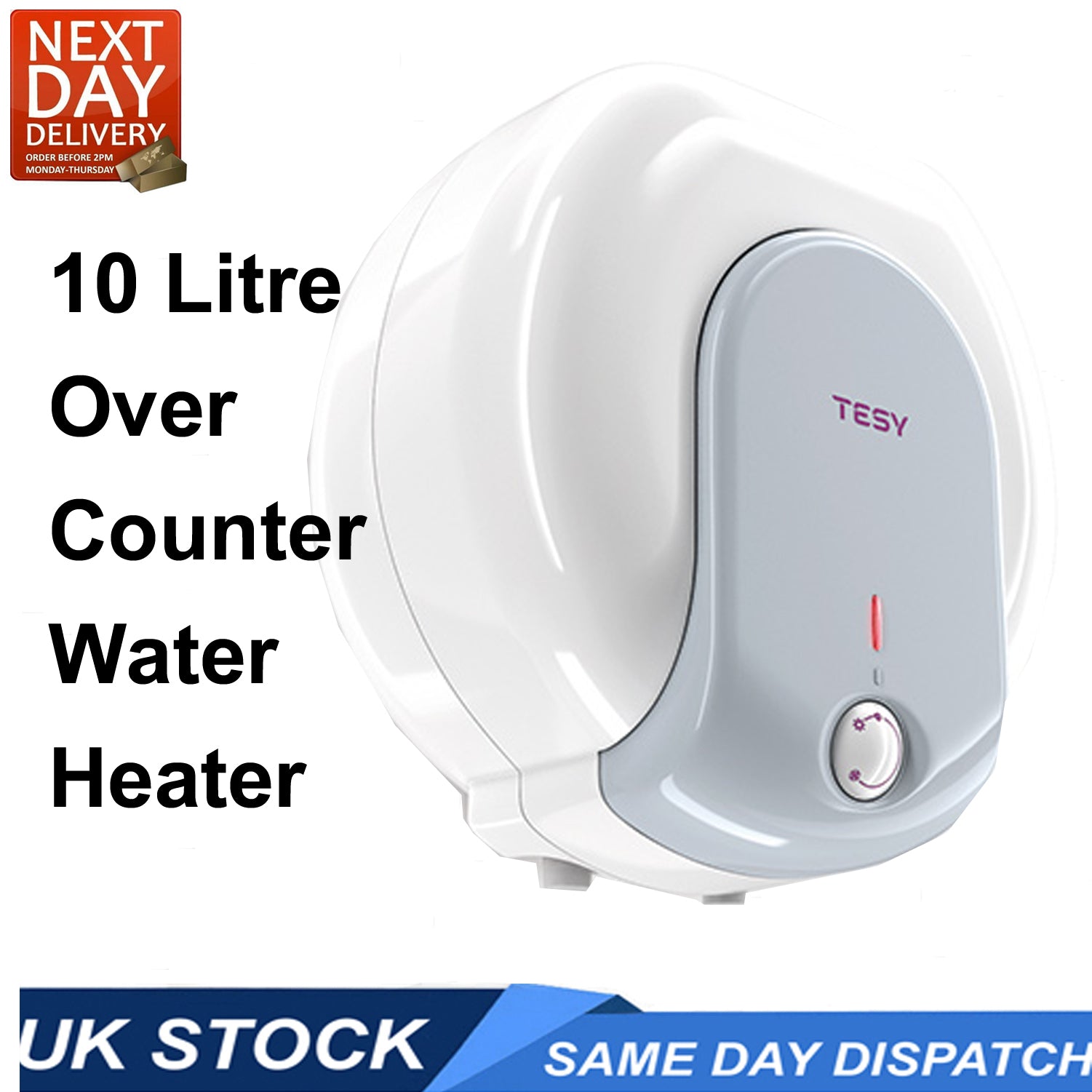 Instant Hot Water Heater Over Sink Counter 10 Litre TESY image 2