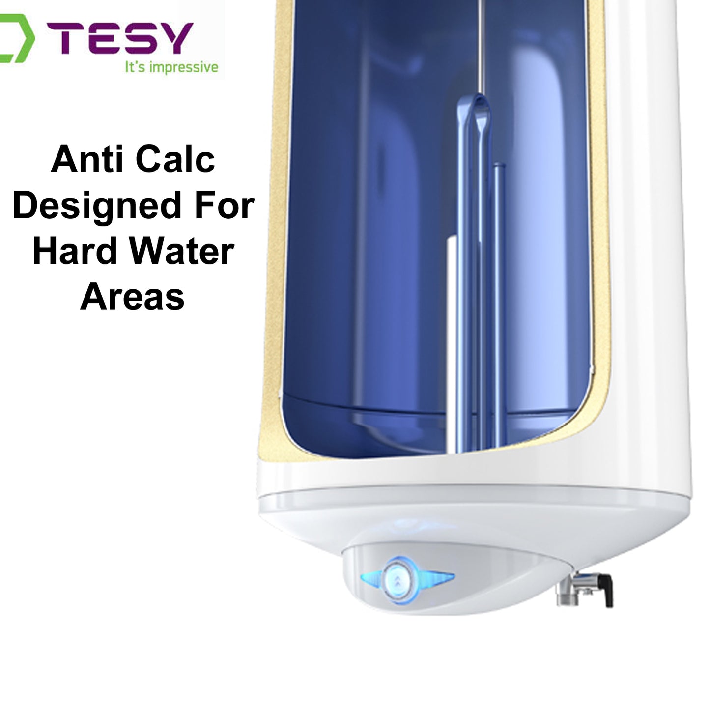 TESY BiLight Anti Calc 80 Litre Hard Water Ready Electric Hot Water Cylinder
