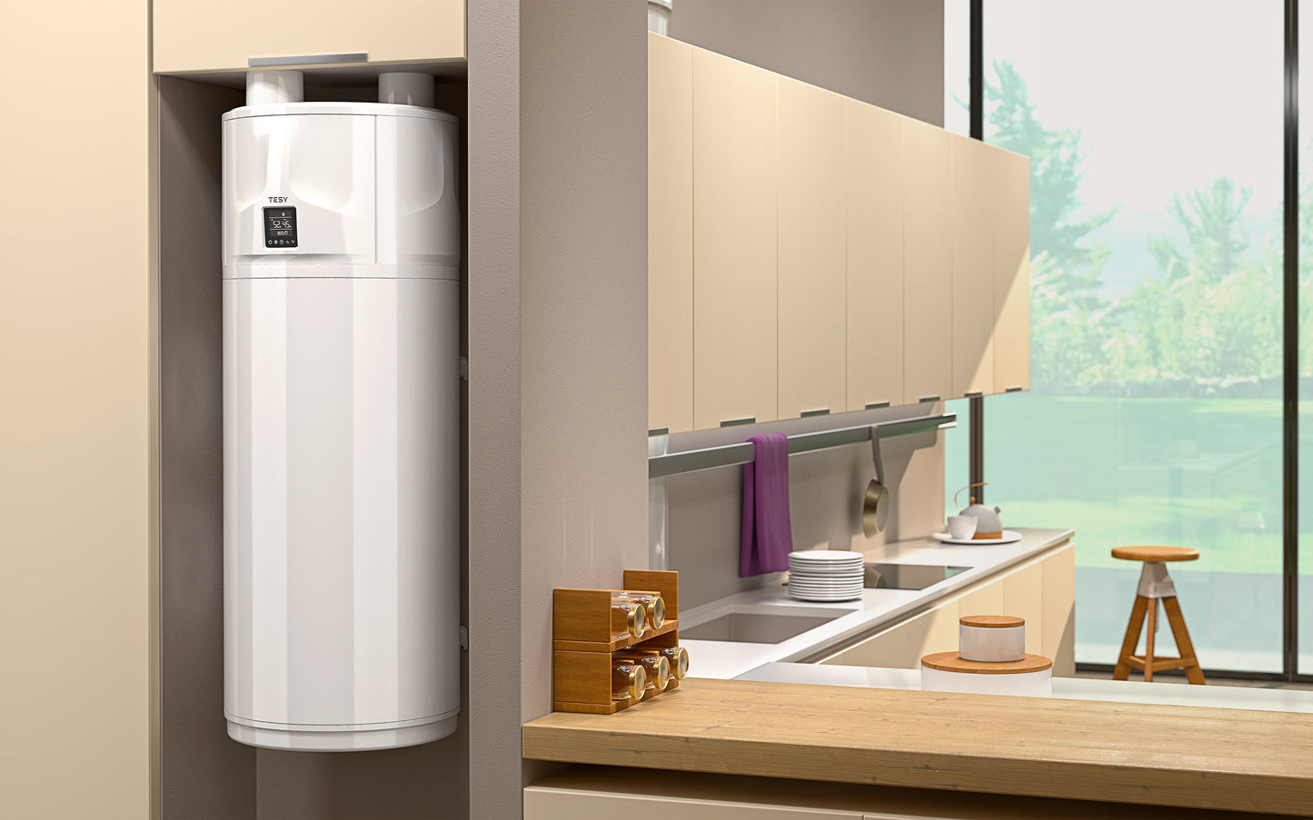 AquaThermica Compact Air Source Heat Pump for Domestic Hot Water