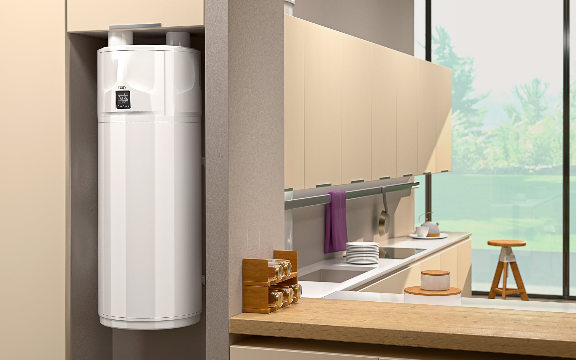 AquaThermica Compact Air Source Heat Pump for Domestic Hot Water