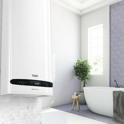 Tesy BelliSlimo 100 Litre Unvented Electric Hot Water Boiler Cylinder Wall Mount