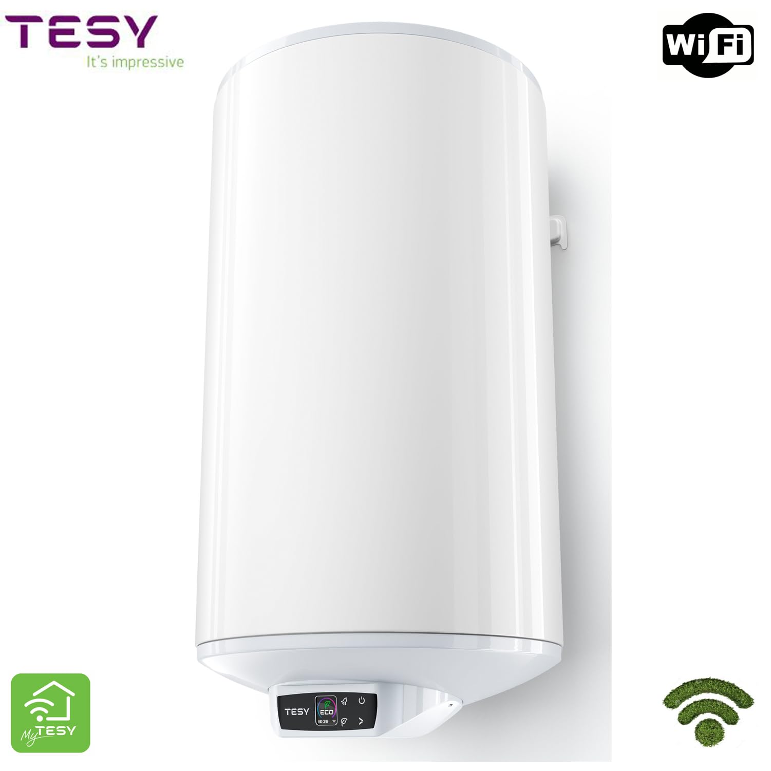 TESY BiLight Cloud Wi-Fi Control Electric Hot Water Cylinders 50L, 80L and 100L